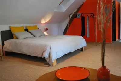 Un ou plusieurs lits dans un hébergement de l'établissement Maison Le Feu Follet