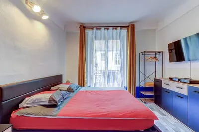 Un ou plusieurs lits dans un hébergement de l'établissement Appartement cosy, Quartier des Antiquaires, Dijon