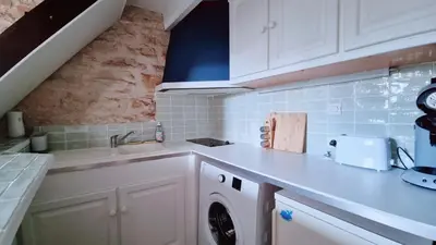 Cuisine ou kitchenette dans l'établissement Appartement hyper centre Dijon