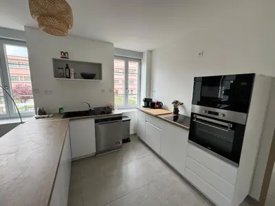 Cuisine ou kitchenette dans l'établissement Les mimandes
