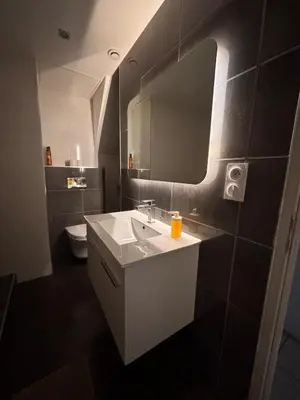 Salle de bains dans l'établissement Le Familial Dijonnais - Musée Archéologique