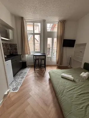 Télévision ou salle de divertissement dans l'établissement Le Balcon Dijonnais - Cours Cambronne