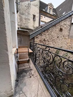 Balcon ou terrasse dans l'établissement Le Balcon Dijonnais - Cours Cambronne