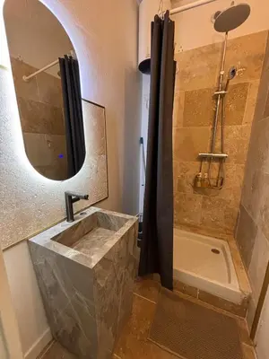 Salle de bains dans l'établissement Le Cocon Dijonnais - Cours Cambronne