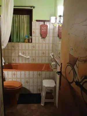 Salle de bains dans l'établissement Maison familiale