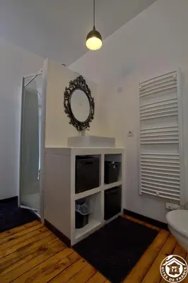 Salle de bains dans l'établissement B&B Côté Moulin