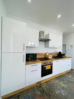 Cuisine ou kitchenette dans l'établissement L'arquebuse - Gare Dijon
