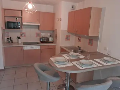 Cuisine ou kitchenette dans l'établissement welcome toEspace Zen