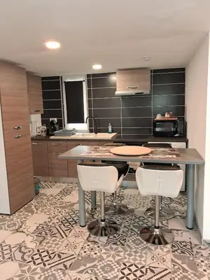 Cuisine ou kitchenette dans l'établissement Studio calme & confortable et borne recharge VE