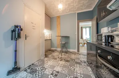 Cuisine ou kitchenette dans l'établissement Le Champ Gaillard