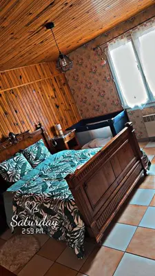 Coin salon dans l'établissement La maison de Lydie - 1ha de nature, calme absolu