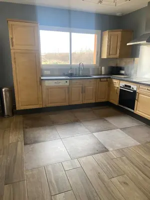 Cuisine ou kitchenette dans l'établissement Country House