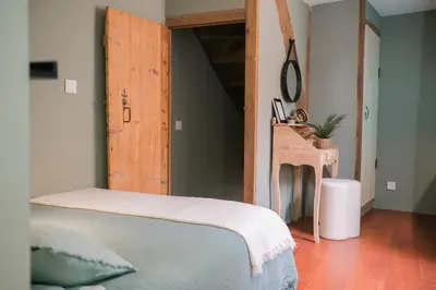 Un ou plusieurs lits dans un hébergement de l'établissement Le petit chez soi - my sweet home in Gevrey-Chambertin