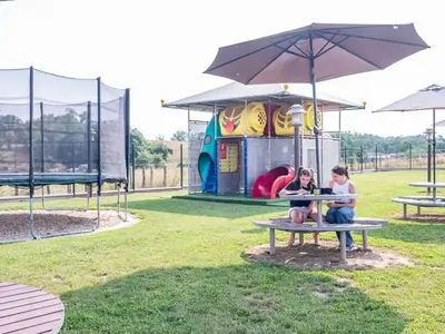 Aire de jeux pour enfants de l'établissement Mobil home avec terrasse - 6 pers. - API-1-52-1967
