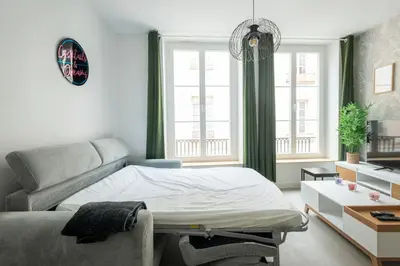 Un ou plusieurs lits dans un hébergement de l'établissement COCKTAIL & DREAM #Hyper Centre# Renové# fully equiped