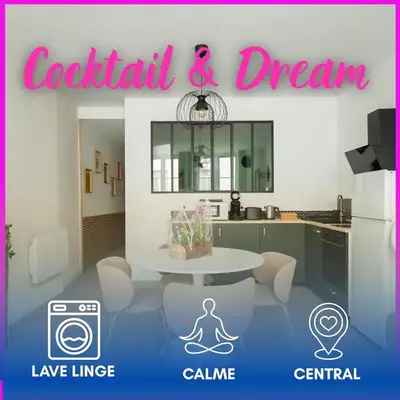COCKTAIL & DREAM #Hyper Centre# Renové# fully equiped