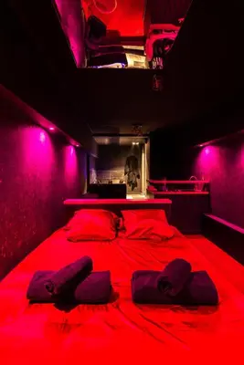 Un ou plusieurs lits dans un hébergement de l'établissement Ruby Room