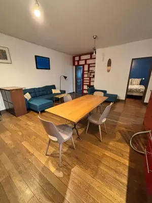 Cuisine ou kitchenette dans l'établissement Charmant T2 - Proche Centre ville