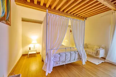 Un ou plusieurs lits dans un hébergement de l'établissement Chênesaint house in Morvan