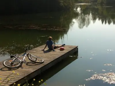 Vue sur la rivière ou le fleuve situé(e) à proximité de la maison de vacances