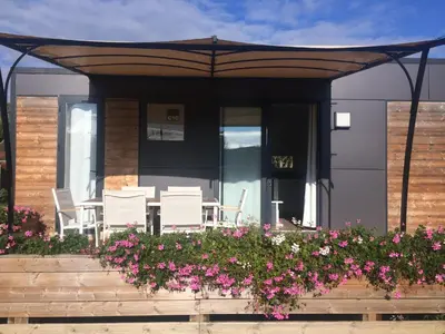 Balcon ou terrasse dans l'établissement Camping Du Paquier Fané