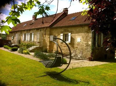 Jardin de l'établissement L'Escale en Bourgogne