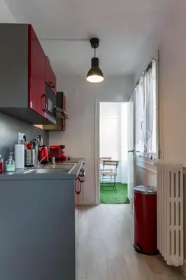 Cuisine ou kitchenette dans l'établissement Sweet Home Dijon Nodot
