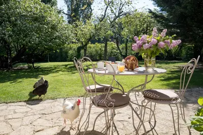 Jardin de l'établissement Le Clos du Verger
