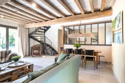 Coin salon dans l'établissement Le Clos du Verger
