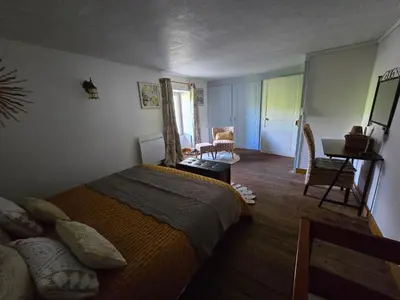 Un ou plusieurs lits dans un hébergement de l'établissement Gîte 2 du Château de Feschaux