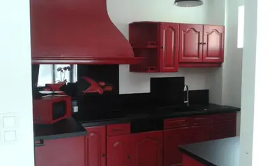 Cuisine ou kitchenette dans l'établissement Chez Laurence