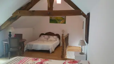 Un ou plusieurs lits dans un hébergement de l'établissement Cottage 2 personnes