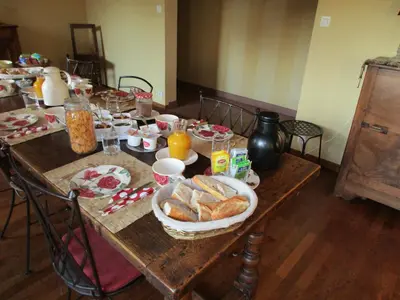 Nourriture dans la maison d'hôtes ou à proximité