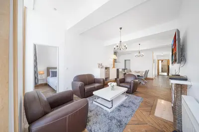 Coin salon dans l'établissement Le Home Carnot