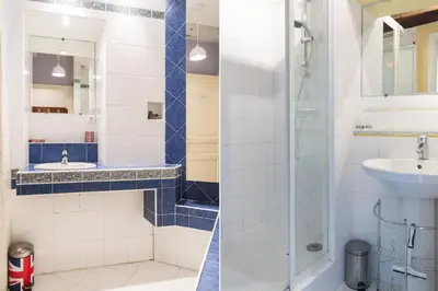Salle de bains dans l'établissement Les Bons Enfants