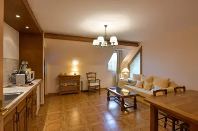 Cuisine ou kitchenette dans l'établissement Gite du Clos Champagnac