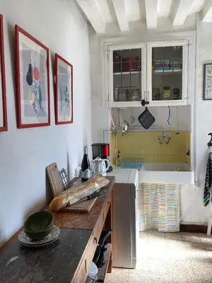 Coin salon dans l'établissement Maison Lavande