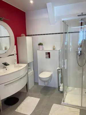 Salle de bains dans l'établissement Maison Gille