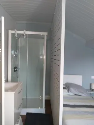 Salle de bains dans l'établissement Chambres d'Hôtes Selon Morphee