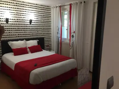 Un ou plusieurs lits dans un hébergement de l'établissement Hôtel Concorde