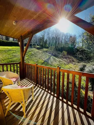 Balcon ou terrasse dans l'établissement Domaine Du Moulin Vallée Heureuse