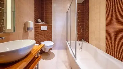 Salle de bains dans l'établissement Hotel Relais De La Cote D'or