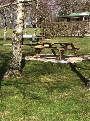 Jardin de l'établissement Jura mobile home
