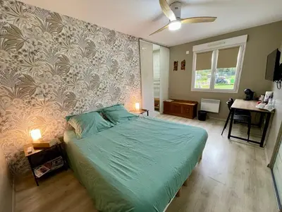 Un ou plusieurs lits dans un hébergement de l'établissement Chambres chez l'habitant Delphine et Guillaume