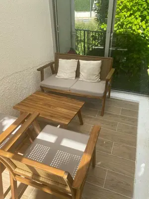 Balcon ou terrasse dans l'établissement Les Cottages de la Norge