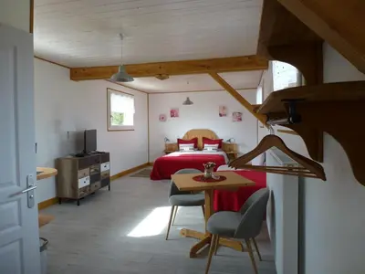 Un ou plusieurs lits dans un hébergement de l'établissement Redspring Chambres d'Hôtes