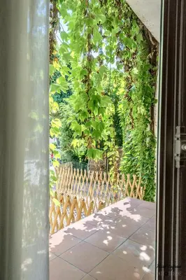 Balcon ou terrasse dans l'établissement Appartement aux remparts des Hospices