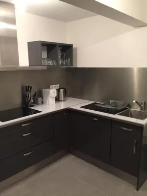 Cuisine ou kitchenette dans l'établissement luxury dijon