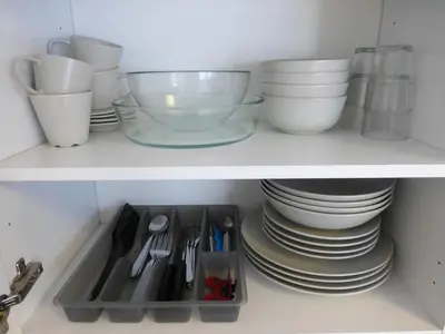 Cuisine ou kitchenette dans l'établissement KOSY Appart'Hôtels - Le Cours Moreau