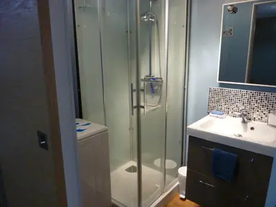 Salle de bains dans l'établissement Chez Christian au coeur du val de saone
